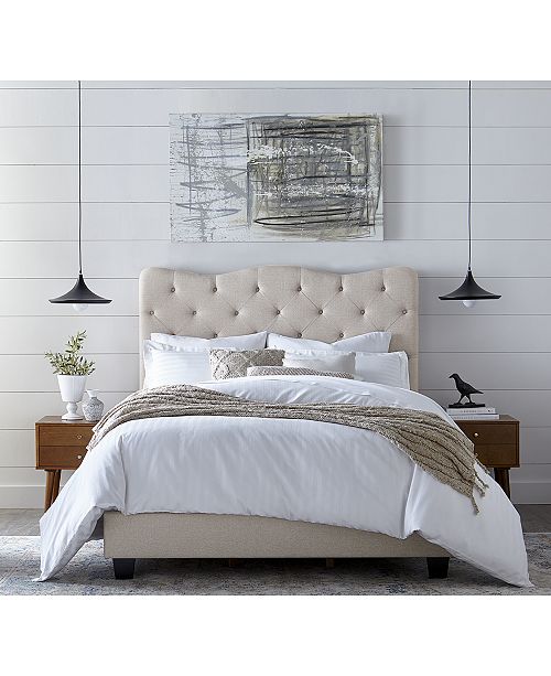 Furniture Marisol Queen Upholstered Bed Created For Macy S Reviews Furniture Macy S