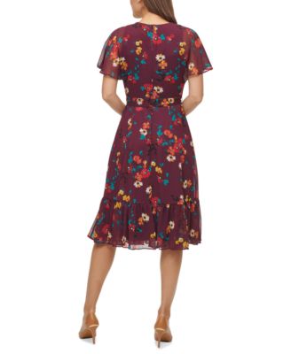 macy's calvin klein floral dresses