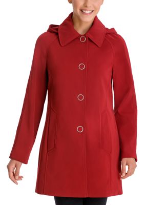 london fog red raincoat