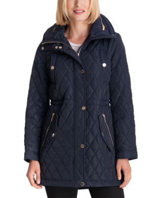 Michael Kors Hooded Anorak Quilted Coat 