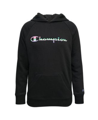 macy's black champion hoodie