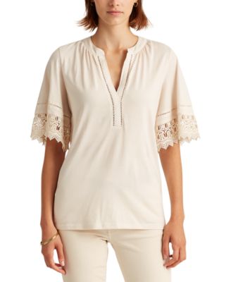 macy's lauren ralph lauren women's tops