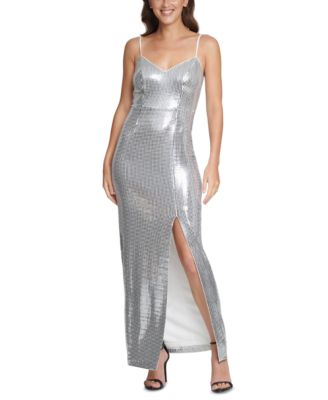 vince camuto silver dress