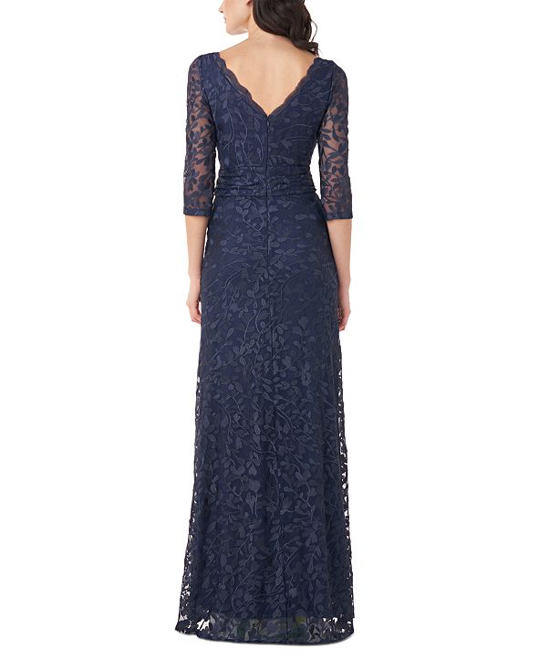 js collection embroidered gown