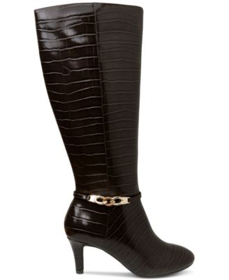 Karen Scott Hanna Wide-Calf Dress Boots 