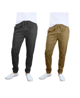 brushed cotton twill joggers