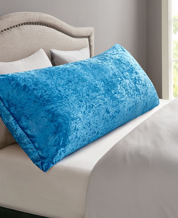 Martha Stewart Collection Crushed Velvet 54" x 20" Body Pillow, Created