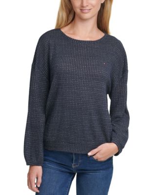 tommy hilfiger waffle knit sweater