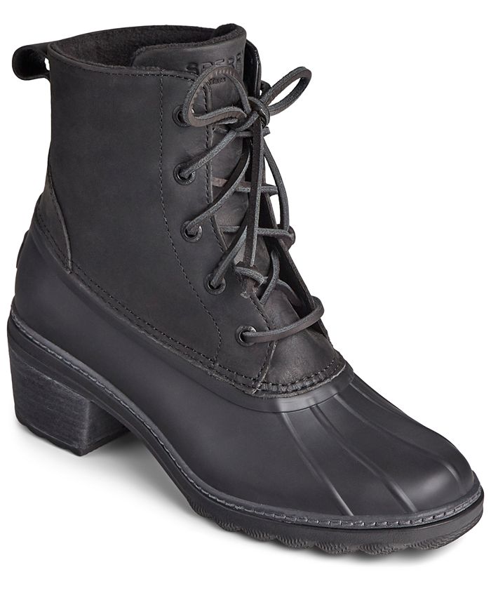 high heeled duck boots
