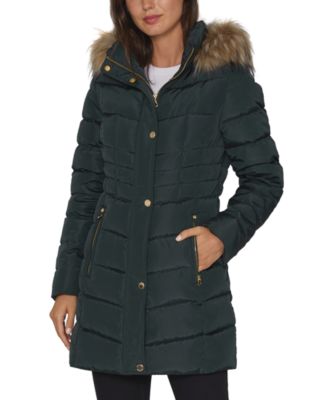 macys womens long puffer coats