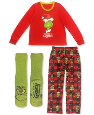 the grinch family pajamas