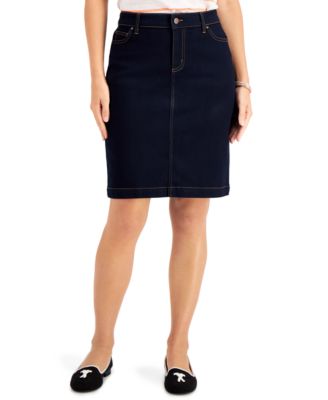 ralph lauren denim skirt macy's