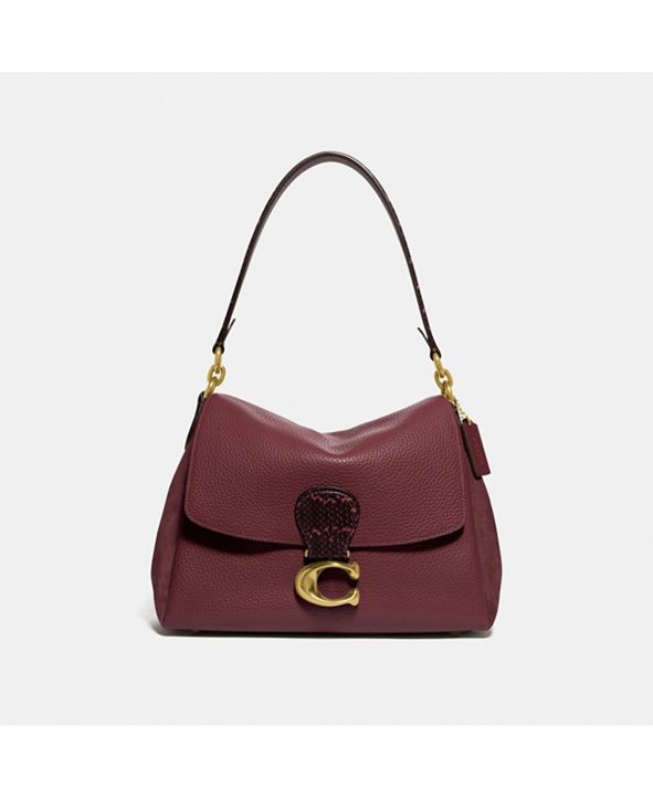 COACH May Shoulder Bag With Snakeskin & Reviews Women Macy's