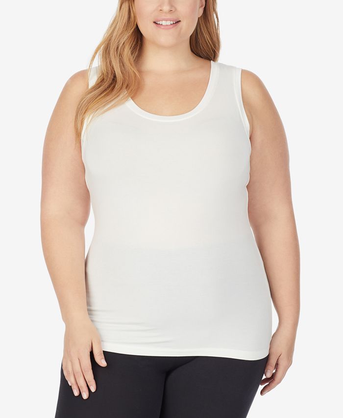 Cuddl Duds Plus Size Softwear With Stretch Reversible Tank Top ...