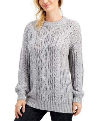 cable knit tunic
