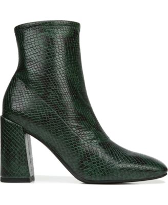 franco sarto leather block heel booties
