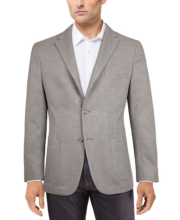 Tommy Hilfiger Men's Modern-Fit Solid Textured Knit Sport Coat ...