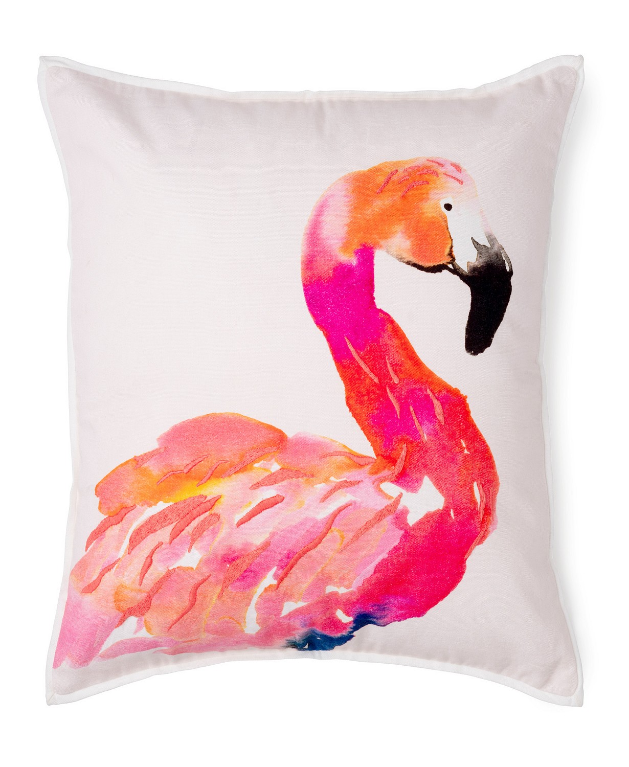 Coco Flamingo Decorative Pillow, 18" x 18"