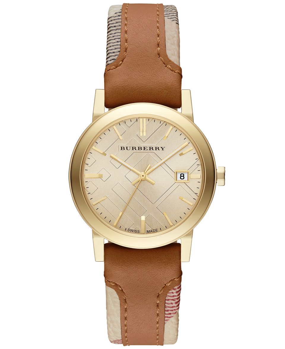 Burberry Watch, Womens Swiss Chronograph The City Haymarket Strap 38mm BU9752   Watches   Jewelry & Watches