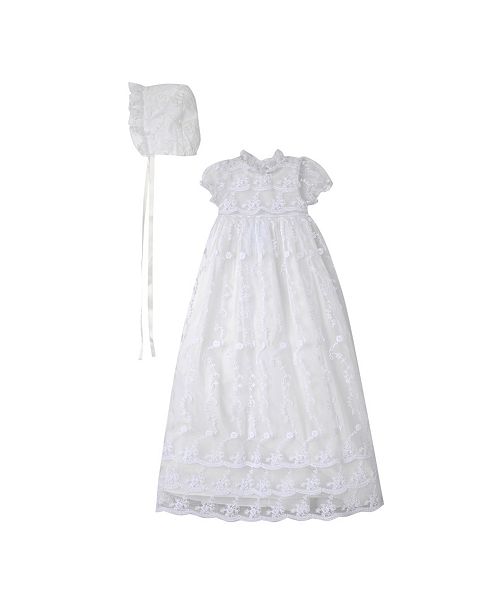 Laura Ashley Baby Girls Christening Gown Reviews All Girls Dresses Kids Macy S