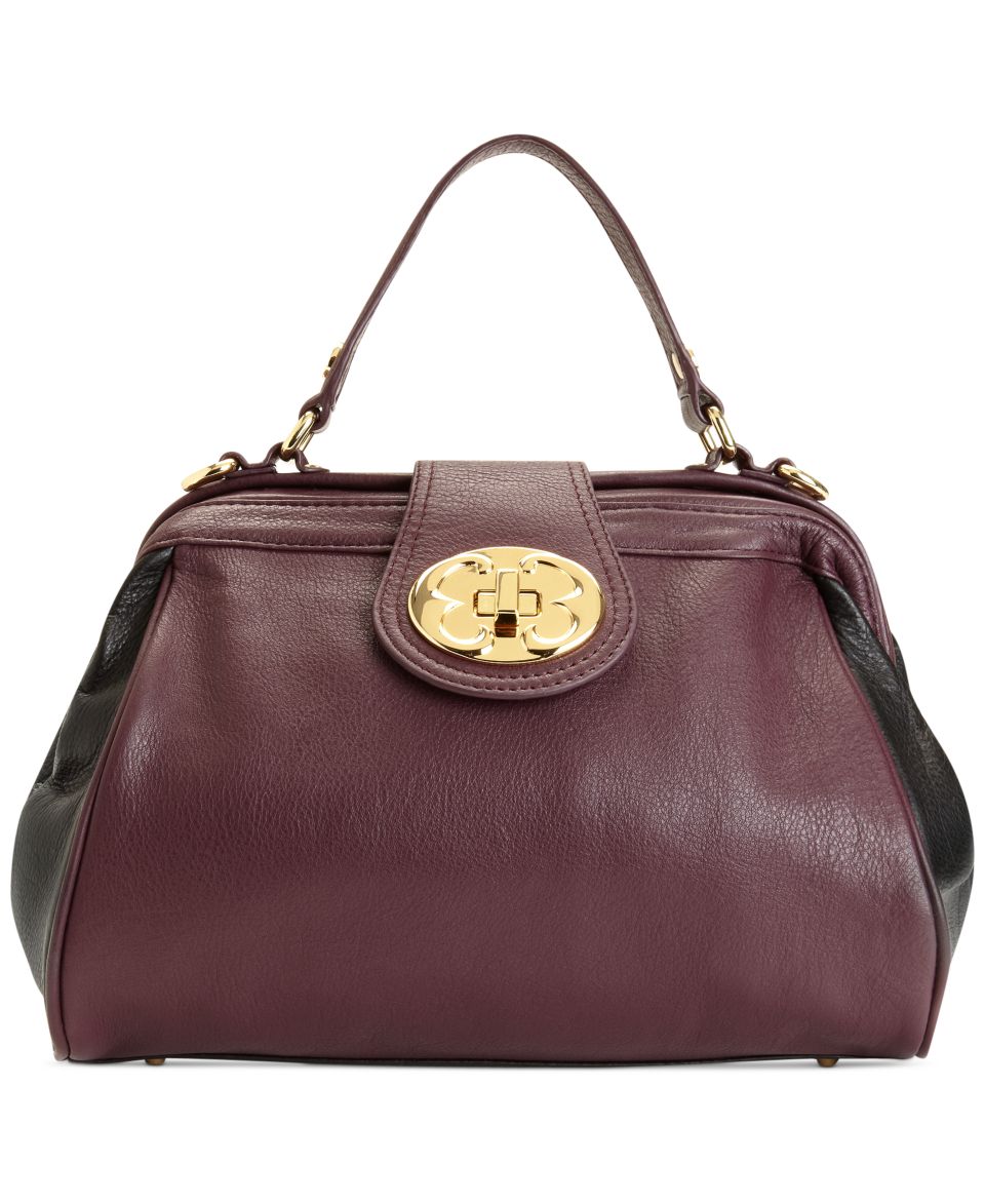 Emma Fox Classics Large Leather Dome Satchel   Handbags & Accessories