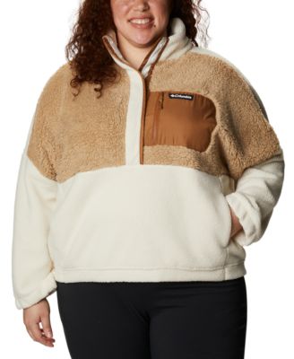 sherpa plus size pullover