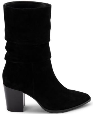 macy's black suede boots