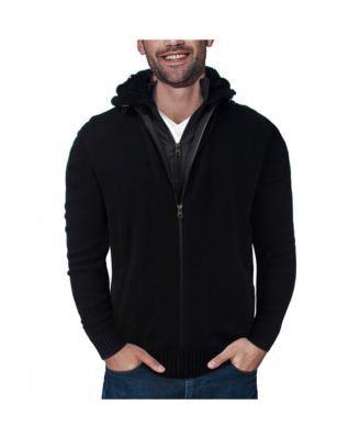 sweater jacket mens with hood