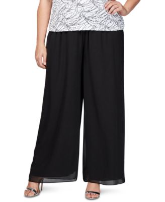 alex evenings plus size pants