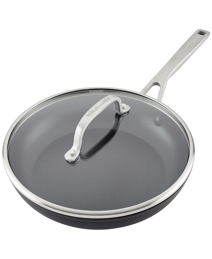 KitchenAid HardAnodized Aluminum Nonstick 10" Fry Pan with Lid & Reviews Cookware Kitchen