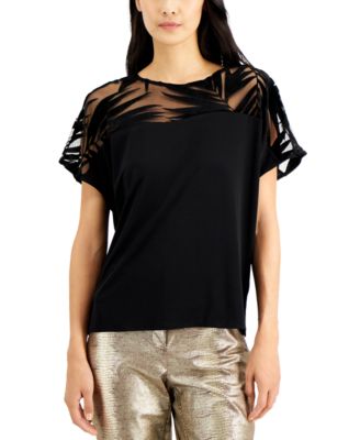 macys velvet tops