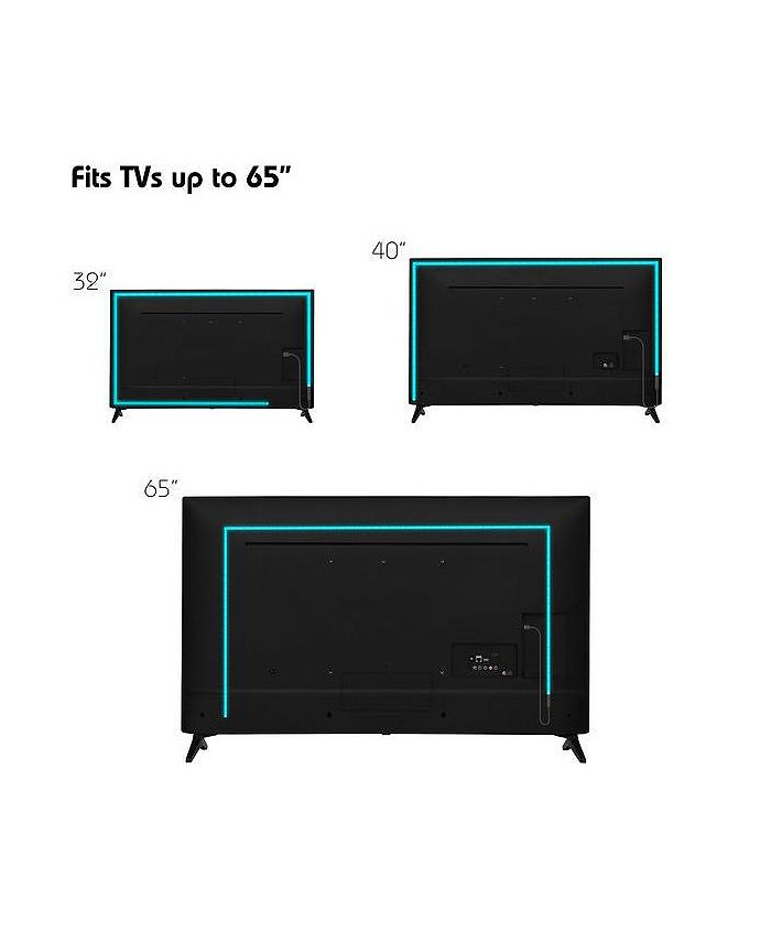 aura led color changing strip lights w bluetooth app remote