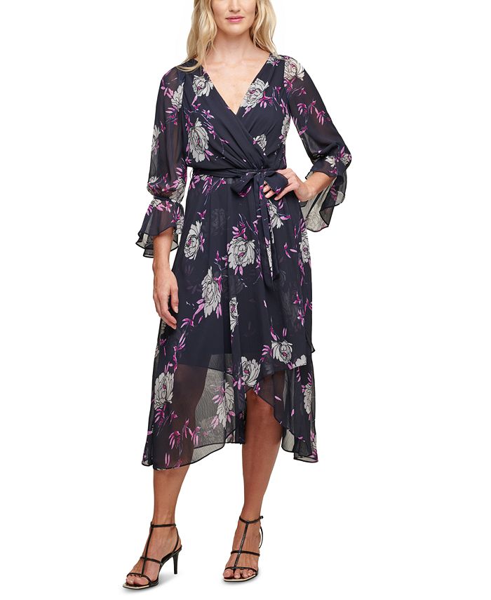 DKNY FloralPrint Midi Dress & Reviews Dresses Women Macy's