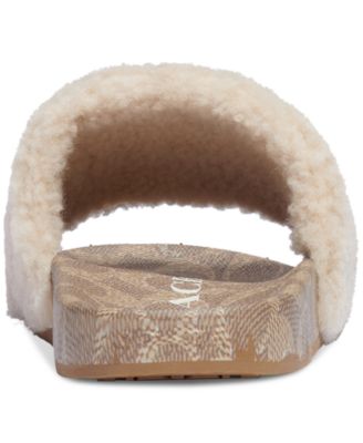 coach women's ulla shearling slippers