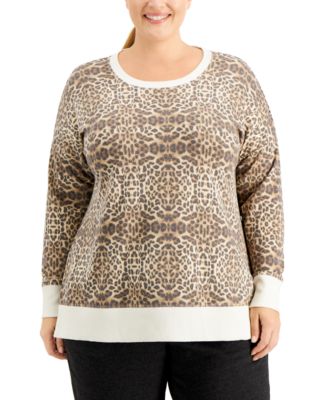 leopard print sweatshirt