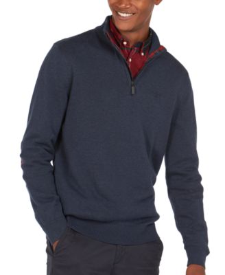 barbour cotton half zip