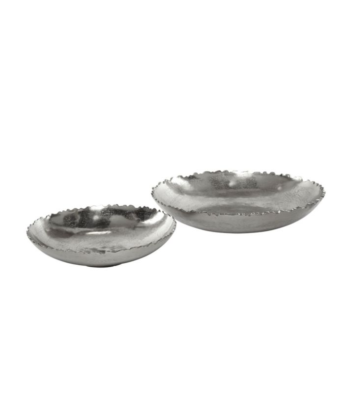 Venus Williams Large Decorative Metal Dishes with Jagged Silhouettes, Set of 2 & Reviews - Macy's