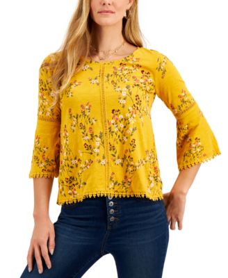 macy's style and co petite tops