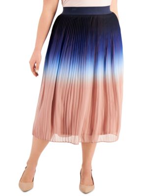 mid length pleated skirts macys