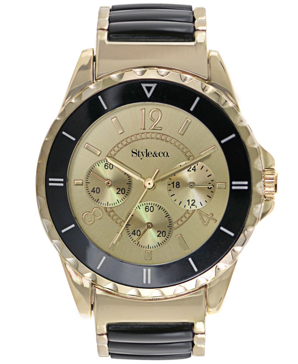 Style&co. Watch, Womens White and Rose Gold Tone Bracelet 48mm SC1367   Watches   Jewelry & Watches