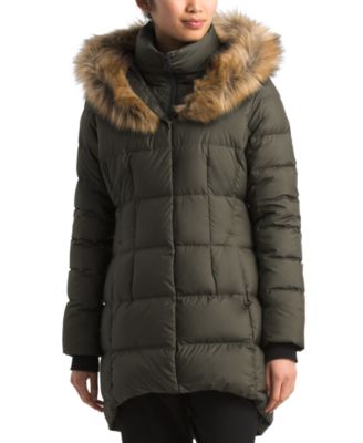 the north face coat with fur hood