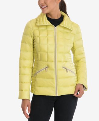 michael kors yellow coat