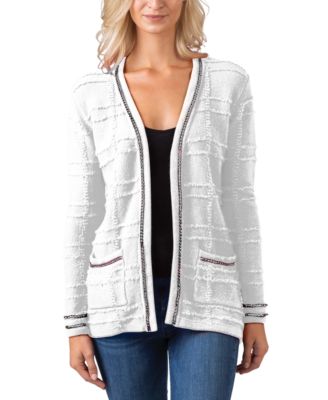 macy's black cardigan womens