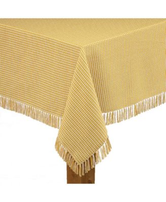 Скатерть Lintex Homespun Gold из 100% хлопка круглой формы 70 дюймов