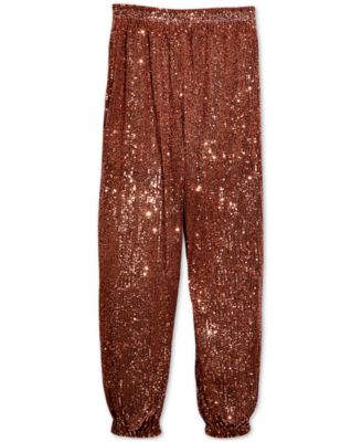 glitter jogger pants
