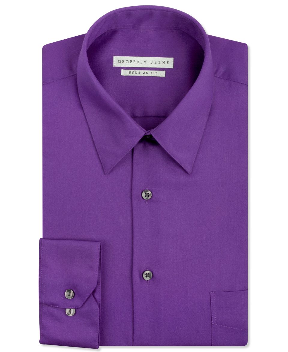 Kenneth Cole Reaction Solid Textured Dress Shirt   Dress Shirts   Men