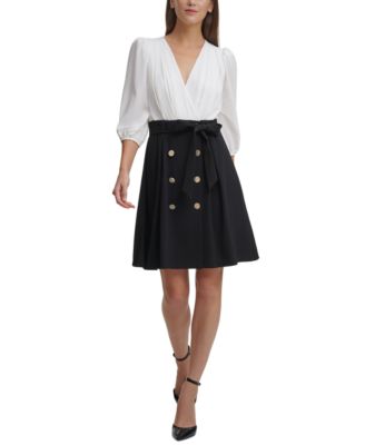 dkny balloon sleeve dress