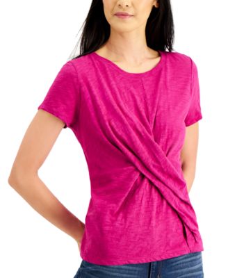 macys pink tops