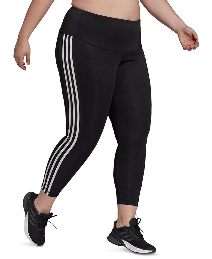 adidas Women's Tights Designed 2 Move 3-Stripes High Rise Long Tights :  : Fashion