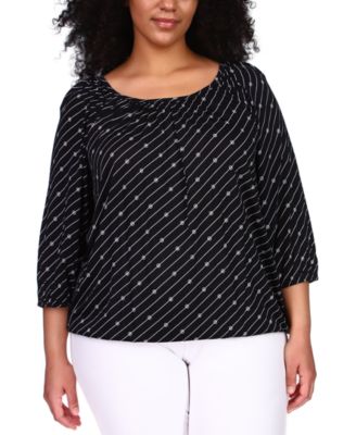 michael kors plus size tops macy's